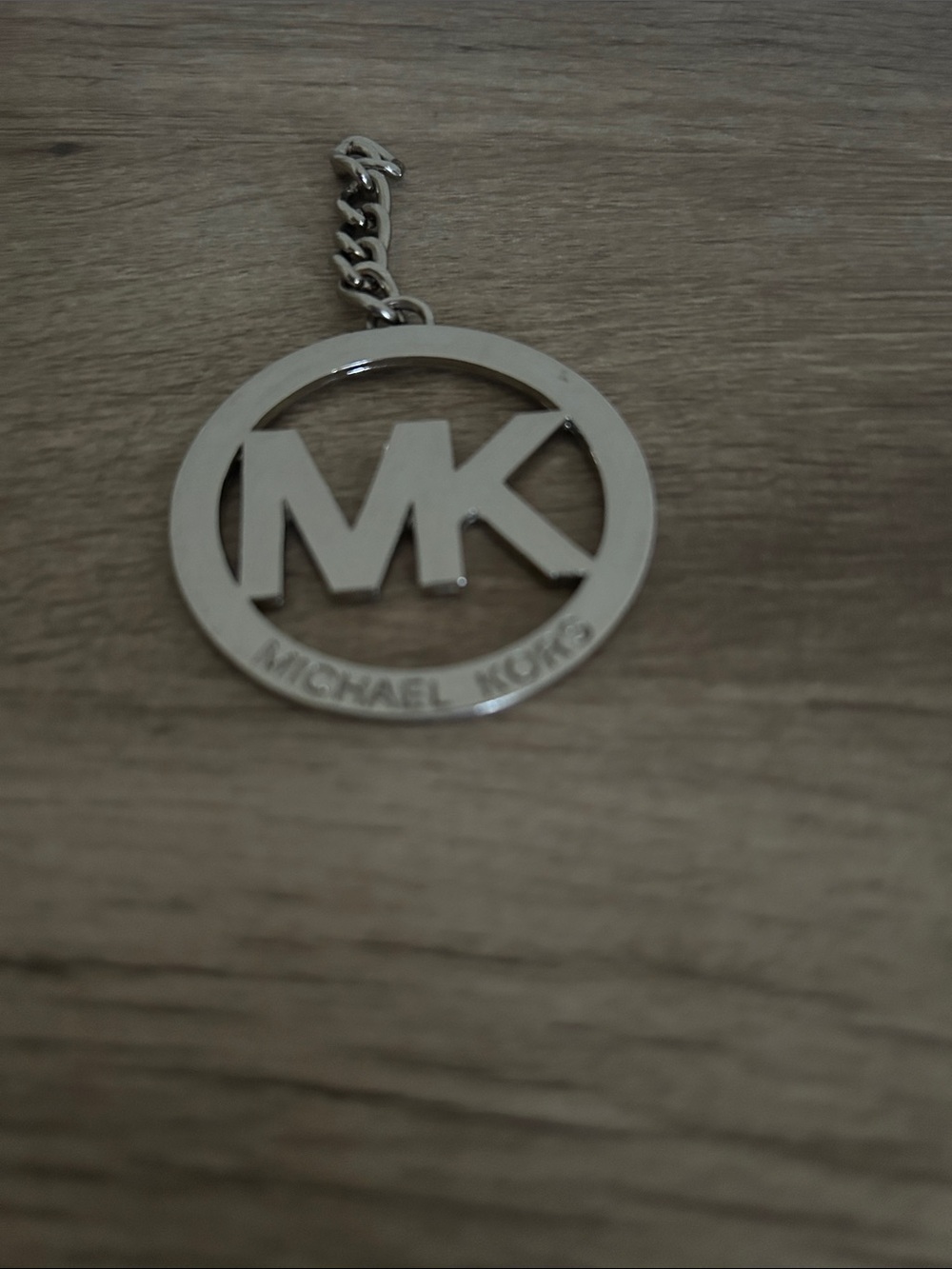 Michael Kors Silver MK Circle Logo Charm